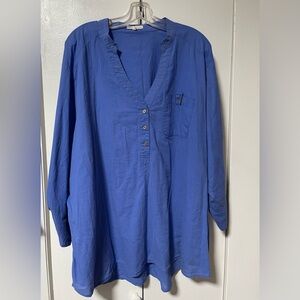 Hester & Orchard Women's Blue Tunic Top